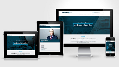 CaleyWray Website mockup