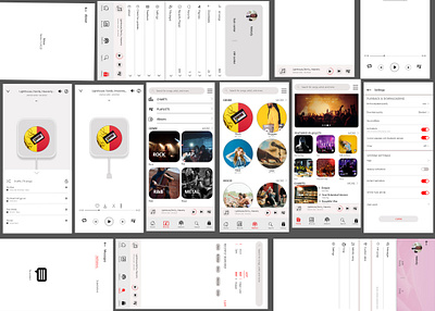 complete music app adobe xd graphic design ui uidesign user experience user interface