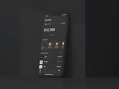 Financial App — Design exploration. app app design design ios iphone x mobile app typography ui ui design ux