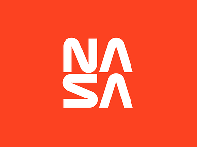 NASA Revision branding identity logo nasa space type