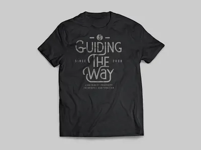 Guiding The Way badge branding clothing lettering logo logo design shirt tshirt tshirt art type typography vintage