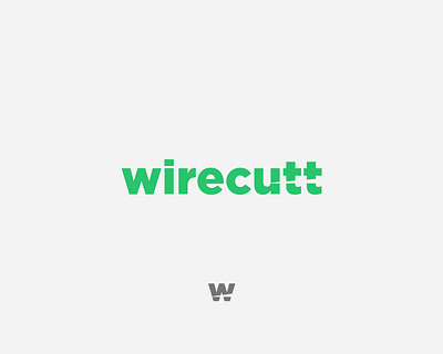 Wirecutt logo concept logo design technology wireless