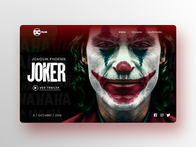 Joker dc joker ui web web design