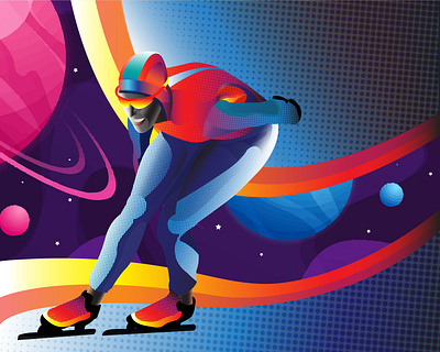 "skater" adobe behance character characterdesign colors dribbbble dribbble best shot fashion illustration illustrator instagram man nature planet skater skating sky space symbol vector