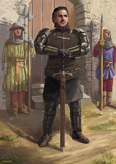 Percival Westryl - Dungeons and Dragons artwork dnd dungeons and dragons dungeonsanddragons fantasy fantasy art illustration illustration art lord medieval