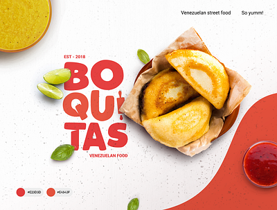 Boquitas brand brand identity branding design design art food truck foodie logo product vector