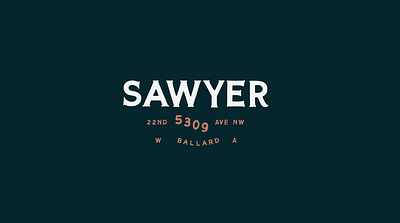 Sawyer balalrd brand logo restaurant seattle