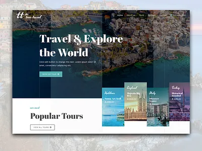Tour Travel UI design digital tourism travel ui design