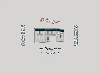 Sawyer ballard drink food illustration restaurant seattle