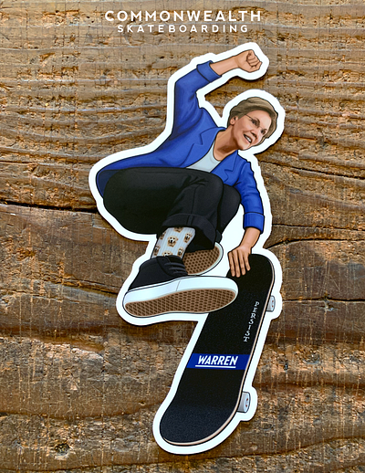 Air Warren Sticker air warren elizabeth warren elizabeth warren sticker skateboarding warren skateboarding