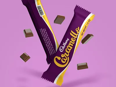 Caramello Wrapper Redesign branding design lettering logo packaging typography