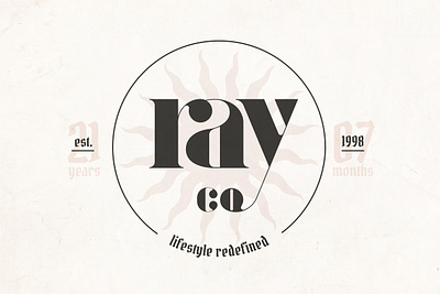 Ray Co. Logo Seal branding logo logotype seal typeography