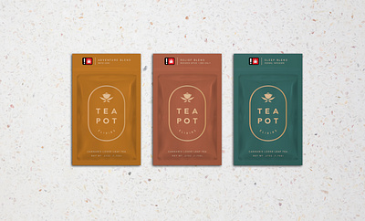 TeaboxPacketLineup branding cannabis logo packaging tea