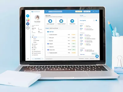 Smartlancer - Smart Platform for Freelancers dashboard freelance designer freelancer laptop laptop mockup project management project management tool project managment self employed uidesign ux ux ui uxdesign uxui web app webapp