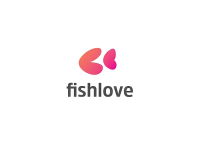 fishlove logo brand identity branding branding design brandingdesigner creative design fish logo graphic design heart logo illustrations logo design logoaday logoai logoawesome logos logotype love uidesign