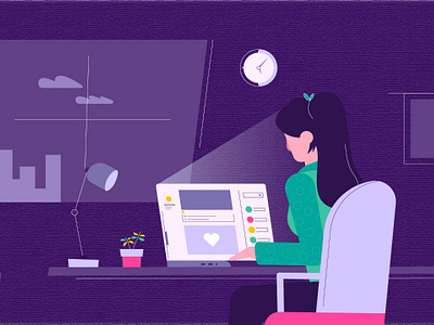 What a Story New Explainer Video Project Screenshots animated animation bright color bright theme colors corporate dark theme design explainer video explainer videos minimal motion graphics professional screenshots startups themes video making what a story what a story works working girl