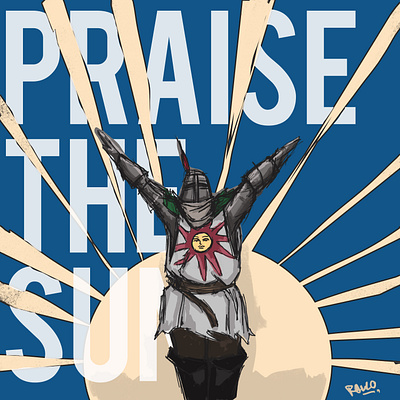 PRAISE the sun illustration tradicional