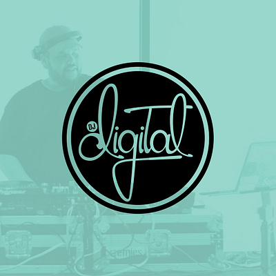 DJ DIGITAL - Logo Design branding design dj illustration logo music producer radio records turntable vector