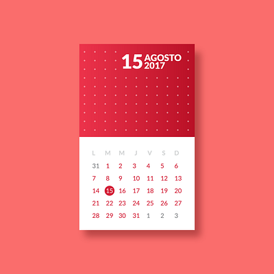 Calendar UI Design adobe xd app app design calendar clean dnm.design invision iphone x minimal mobile morrongiello red ui ux white