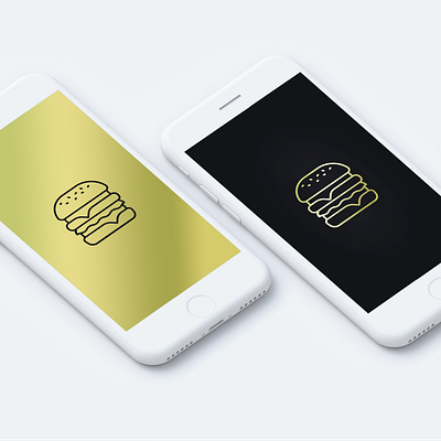 Splash burguer adobe xd app app design black burguer clean dnm.design gold invision iphone x minimal mobile morrongiello ui ux