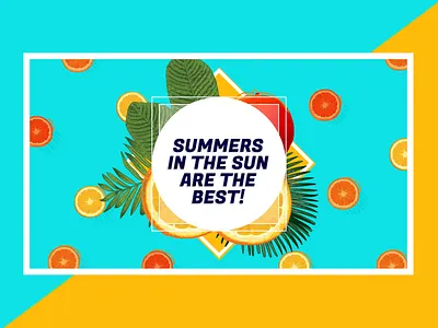 Summer Animation 2d animation branding flat gif icon illustration illustrator loop vector