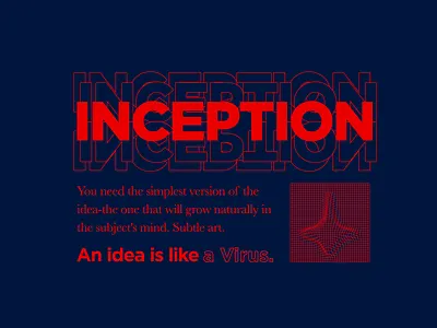 An Idea Is Like A Virus art film illustration inception typography