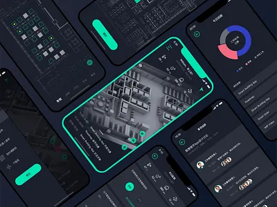 App Design - Smart Building app interaction interface smartoffice task tool ui ux
