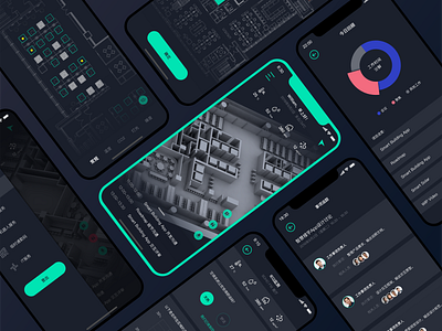 App Design - Smart Building app interaction interface smartoffice task tool ui ux