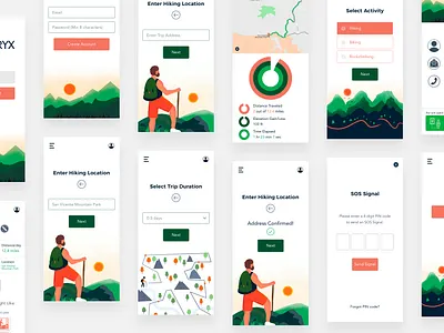 Arc'teryx Mobile App Redesign arcteryx hiking illustration illustrated design illustration design mobile app mobile app design mobile app ui modern design procreate art redesigned sketch app ui design ui designer uidesign ux research ux ui ux ui designer visual design watch app watch ui