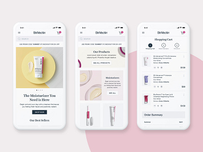 StriVectin IV beauty beauty products ecommerce makeup mobile mobile checkout responsive website shopify ui design website