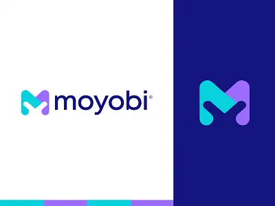 Moyobi Logo Design advertisment agency blockchain brand design brand identity branding cryptocurrency dropshipping finance fintech identity design logo design m m logo management marketing marketing agency media agency monogram technology