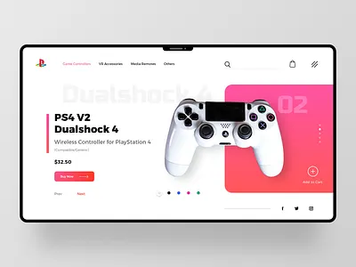 PlayStation Webpage Concept branding illustration interaction design landing page logo playstation ui uxui videogame web design webpage website