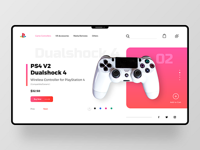 PlayStation Webpage Concept branding illustration interaction design landing page logo playstation ui uxui videogame web design webpage website