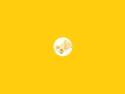 jinmao_ Empty state_yellow graphic illustration illustrations interface design ui