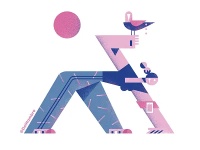 TRAIN OUTDOOR design digital drawing editorial editorial illustration fitness fun healthy illustration magazine trends vector