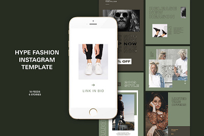 Hype Fashion Instagram Templates banner pack banners bundle business buy cloth clothes clothing coupon deal discount droll fashion google google adwords instagram marketing multi purpose multipurpose page