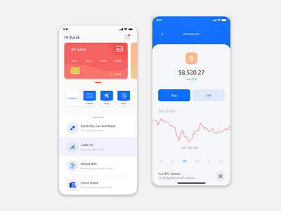 Banking Mobile App app art bank banking app clean clear color creative design finance interface layout mobile mobile app design mobile design product simple ui ux wallet