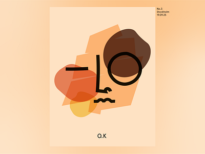 OK. abstract behance clean clean design creative design dribbble graphic design illustration illustrator minimal poster poster a day poster art poster design stockholm sweden ui ux