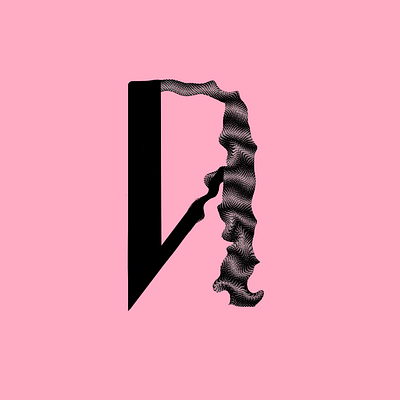 A abstract ipad lettering procreate twirl type typogaphy