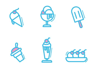 icecream icons food icecream icon illustration logo vector