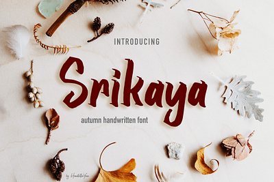 Srikaya autumn brush calligraphy calligraphy and lettering artist display font font creator font design typeface typography