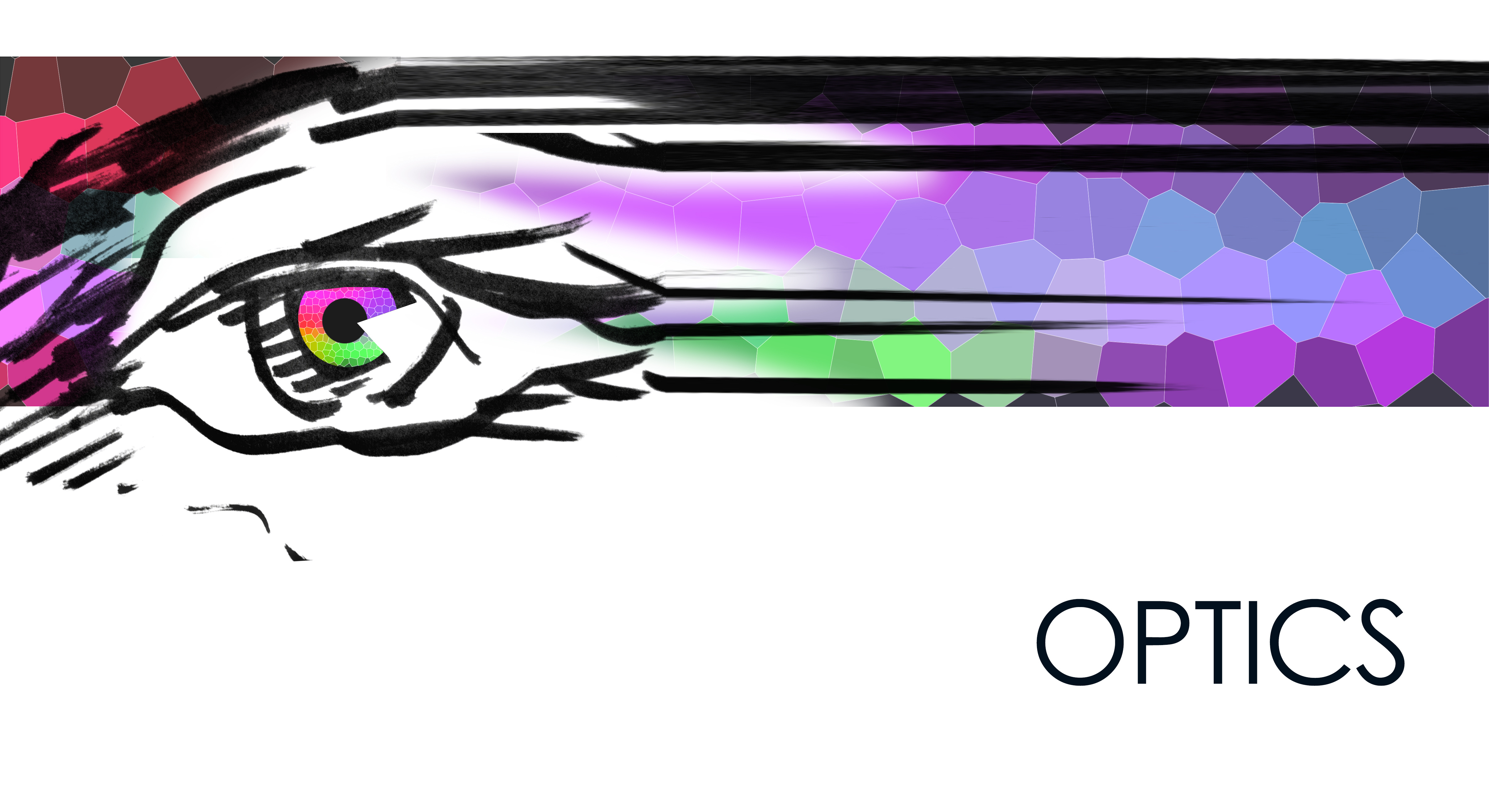 Colorful Eye banner branding colorful design digital illustration digitalart eye illustration label labeldesign logo optician pattern print rainbow sticker surface pattern design surfacedesign