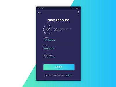 Daily UI 010 - New Account app application concept design mobile mobile ui product design ui ui design ux web