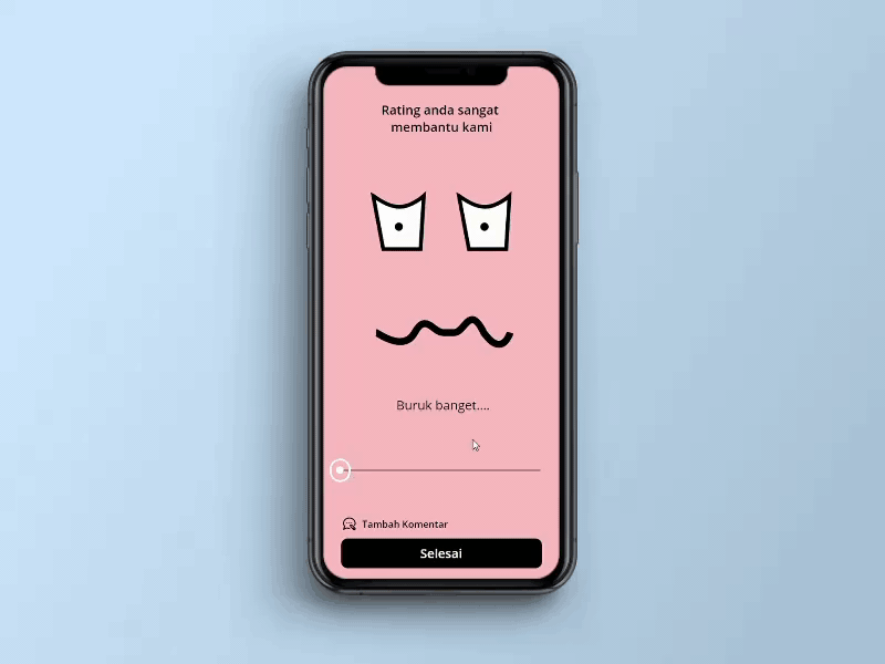 Rating menu adobexd app cuberto minimal mockup ui ux