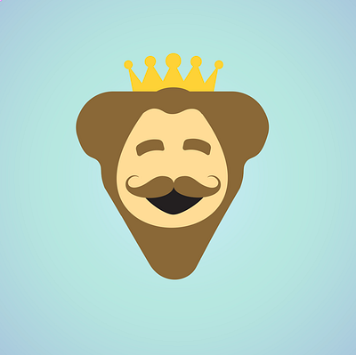 Long live the King 👑 fastfood icon design illustration vector