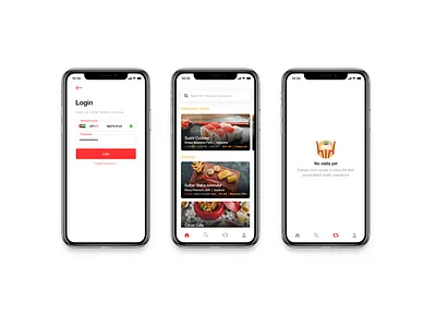 F&B Apps app clean design flat illustration ios lettering minimal typography ui website