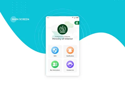 Ministry of Interior Security App UI Design app branding design logo ui ux vector web
