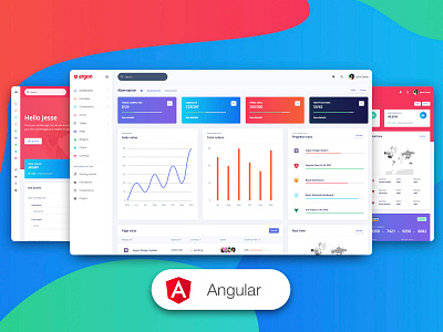 Argon Dashboard PRO Angular angular angular dashboard angularjs bootstrap 4 chart dashboard gradient responsive sidebar web design widgets