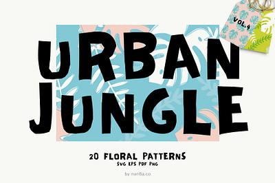 Seamless Patterns Urban Jungle Vol 4 background illustrations seamless patterns urban jungle patterns vector patterns