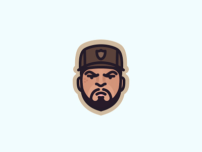 icecube face for fun face fun icecube logo minimal